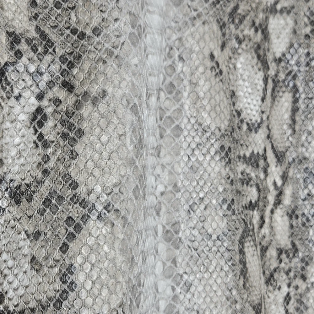 Dynamite Snake Print Mini Skirt in Gray and Cream - Picture 2 of 3